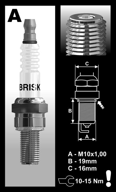 Brisk Extra Turbo Racing AR08GS-T Spark Plug – briskracing