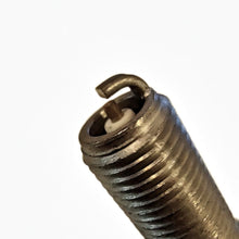 Load image into Gallery viewer, A close-up shot of a Brisk high performance spark plug firing end with the center electrode and ground electrode shown in detail.