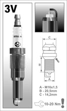 Load image into Gallery viewer, Brisk Silver Racing 3VR10S Spark Plug