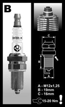 Load image into Gallery viewer, Brisk Premium Multi-Spark Racing BR12ZS Spark Plug