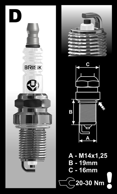 Super Racing DR14YC Spark Plug – briskracing