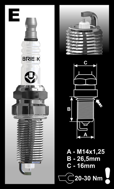 Brisk Silver Racing ER14YS Spark Plug Brisk Silver Racing ER14YS Spark Plug