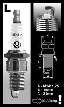 Load image into Gallery viewer, Brisk Silver Racing LR17YS Spark Plug