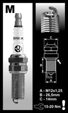 Load image into Gallery viewer, Brisk Silver Racing MR12S Spark Plug