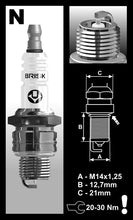 Load image into Gallery viewer, Brisk Silver Racing NR12S Spark Plug