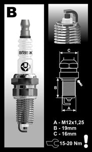 Super Racing BR14YC-9 Spark Plug