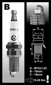 Brisk Silver Racing BR10YS Spark Plug