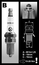 Load image into Gallery viewer, Brisk Premium Multi-Spark Racing BR12ZS Spark Plug
