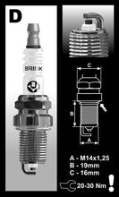 Load image into Gallery viewer, Super Racing D14YC Spark Plug
