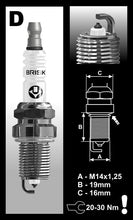 Load image into Gallery viewer, Platin Racing DR17YP-1 Spark Plug
