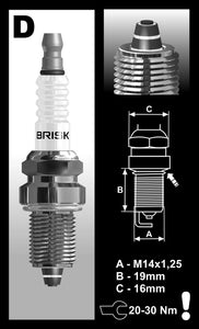 Brisk Premium Multi-Spark Racing DR15ZC Spark Plug