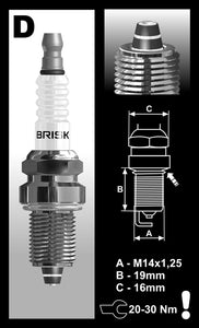 Brisk Premium Multi-Spark Racing DR12ZS Spark Plug
