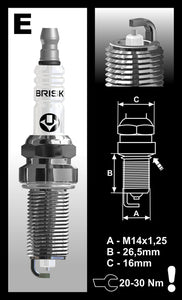 Brisk Silver Racing ER14YS Spark Plug
