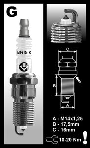 Platin Racing GR17YP-5 Spark Plug
