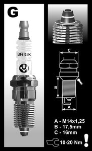 Brisk Premium Multi-Spark Racing GR14ZC Spark Plug