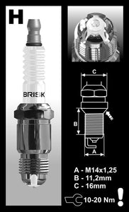 Brisk Premium LGS Racing HO12LGS Spark Plug