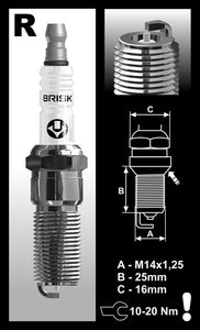 Brisk Silver Racing RR08S Spark Plug