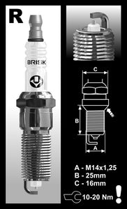 Brisk Silver Racing RR12YS Spark Plug